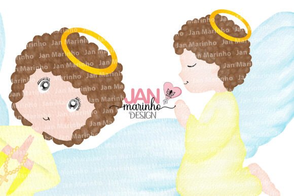 Angel Watercolor Clipart for Branding & Illustrations