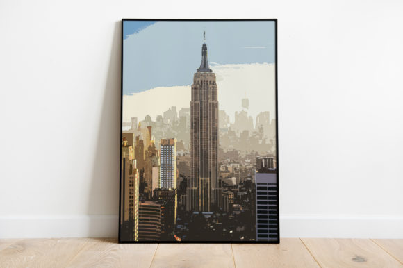 New York City View Watercolor Illustrations