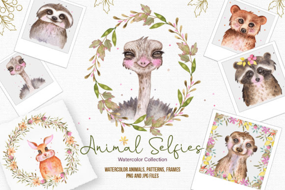 Watercolor Animal Selfies: A Designer Review