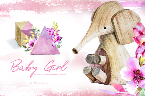 Watercolor Baby Girl Illustrations Review