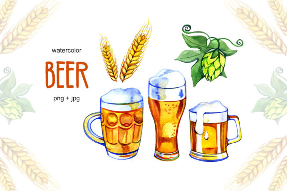 Watercolor Beer, Hop and Malt Review