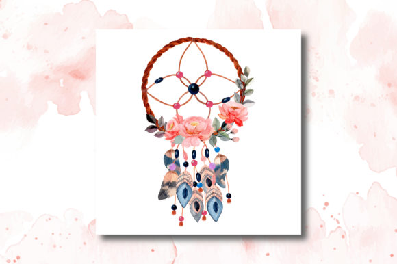 Watercolor Dream Catcher with Floral 6: Illustrations Review