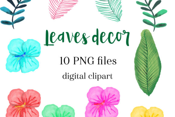 Watercolor Greenery Clipart & Illustrations