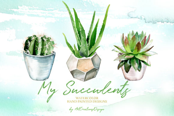 Watercolor My Succulents Design Set Review